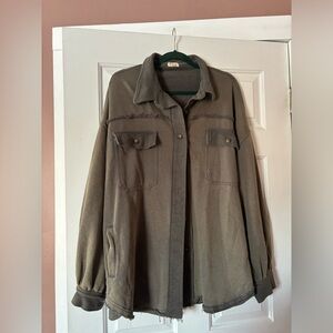 Women’s Oversized Shacket Large